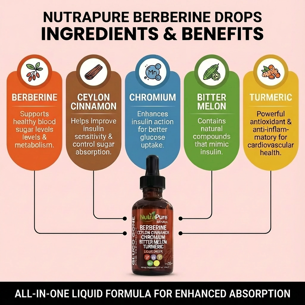 Pure Berberine Drops with Ceylon Cinnamon